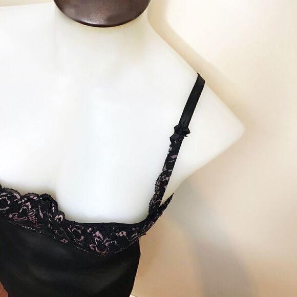 roselle Black Mesh Slip Lingerie With Bra 🌻 - Picture 4 of 10